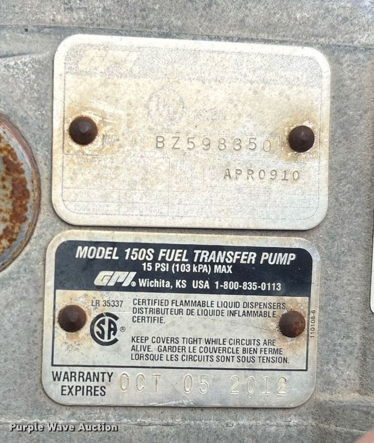 image for item EG8510 Auxiliary fuel tank