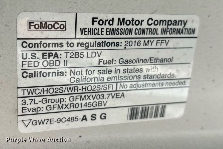 image for item EG8515 2016 Ford Taurus Police Interceptor 