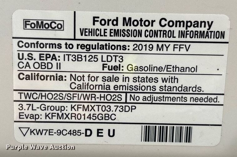 image for item EG8528 2019 Ford Explorer Police Interceptor SUV