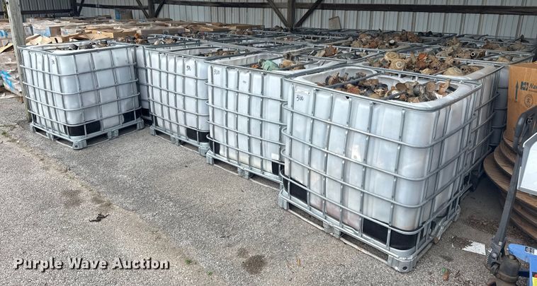 image for item EG8530 (21) poly totes of water meters 