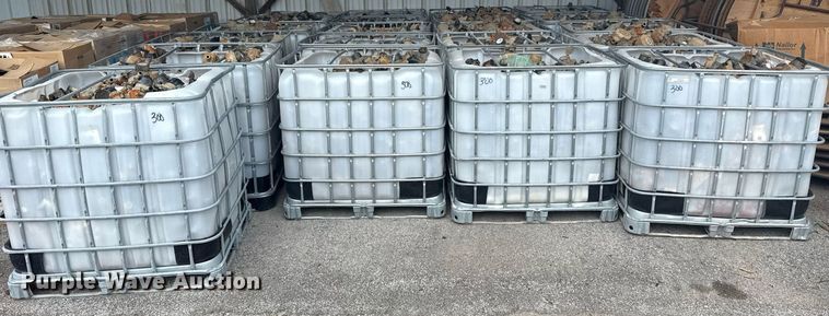 image for item EG8530 (21) poly totes of water meters 