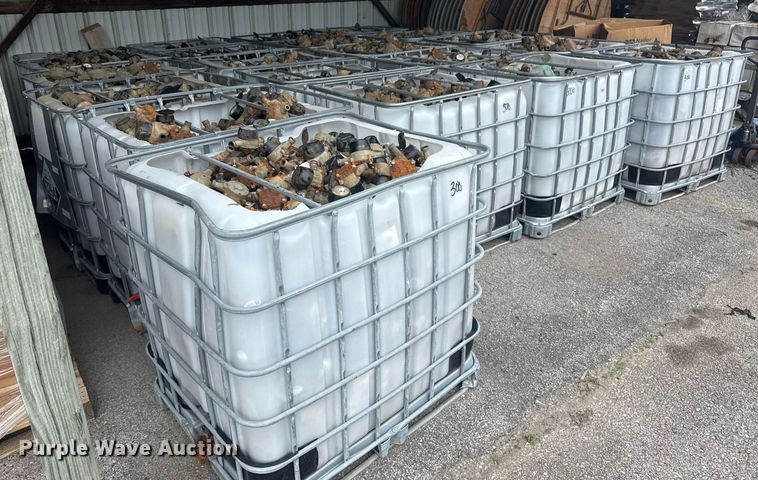 image for item EG8530 (21) poly totes of water meters 