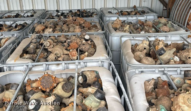 image for item EG8530 (21) poly totes of water meters 