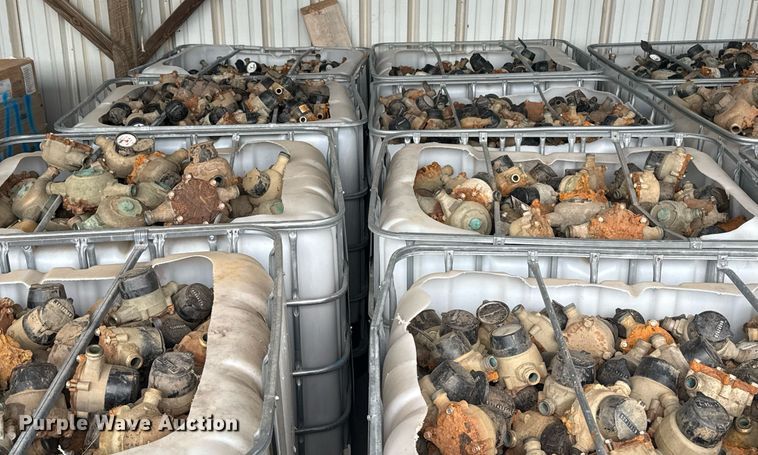 image for item EG8530 (21) poly totes of water meters 