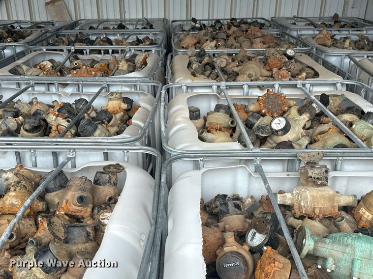 image for item EG8530 (21) poly totes of water meters 