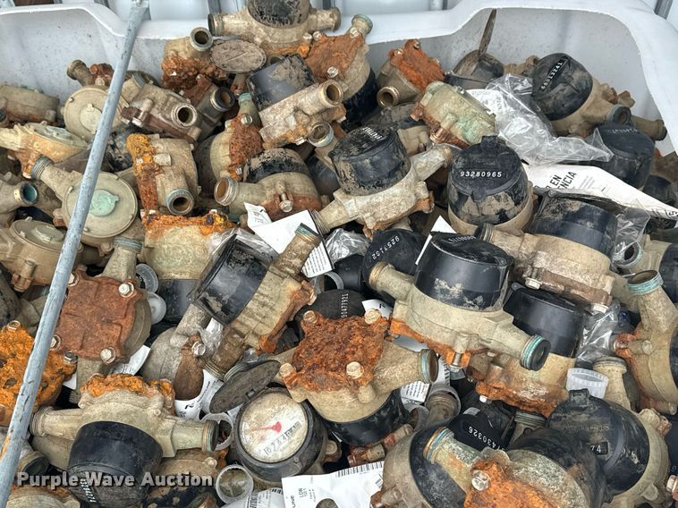 image for item EG8530 (21) poly totes of water meters 