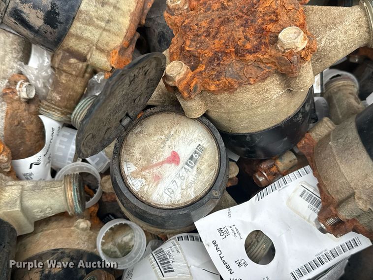 image for item EG8530 (21) poly totes of water meters 