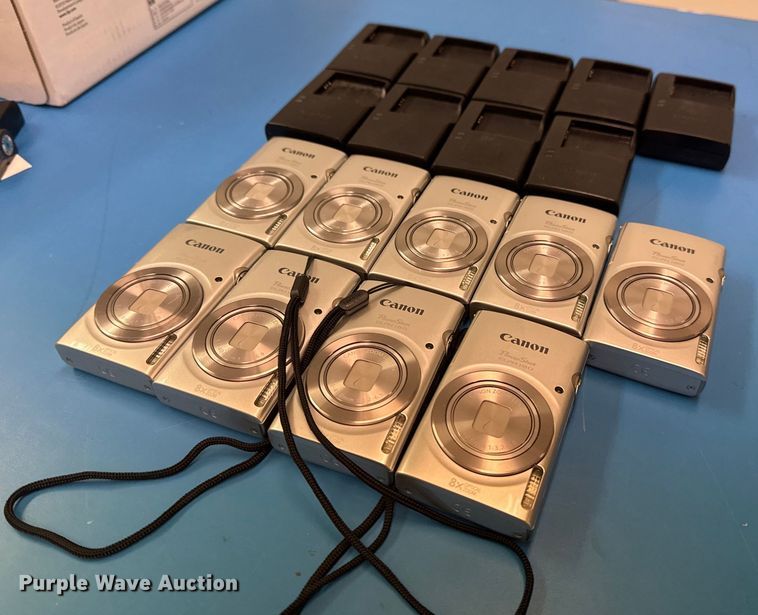 image for item EG8536 (9) Canon Powershot ELPH 180 cameras