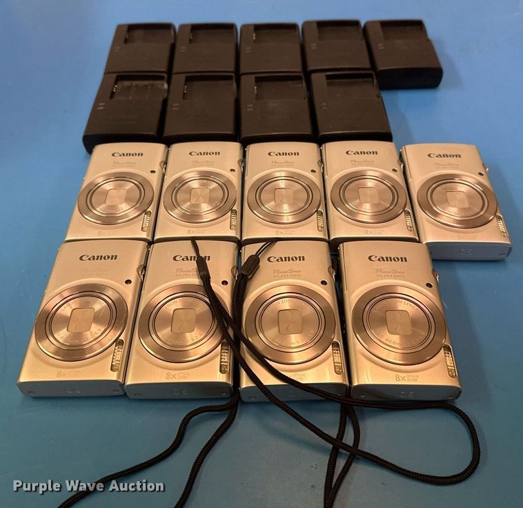 image for item EG8536 (9) Canon Powershot ELPH 180 cameras