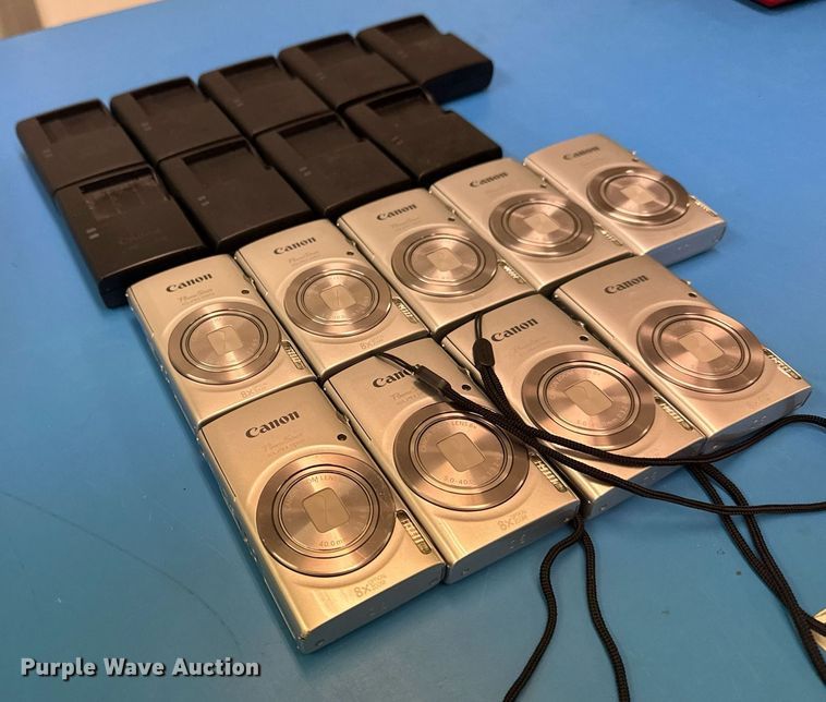 image for item EG8536 (9) Canon Powershot ELPH 180 cameras