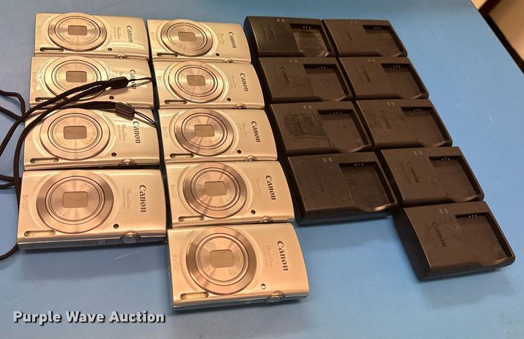 image for item EG8536 (9) Canon Powershot ELPH 180 cameras