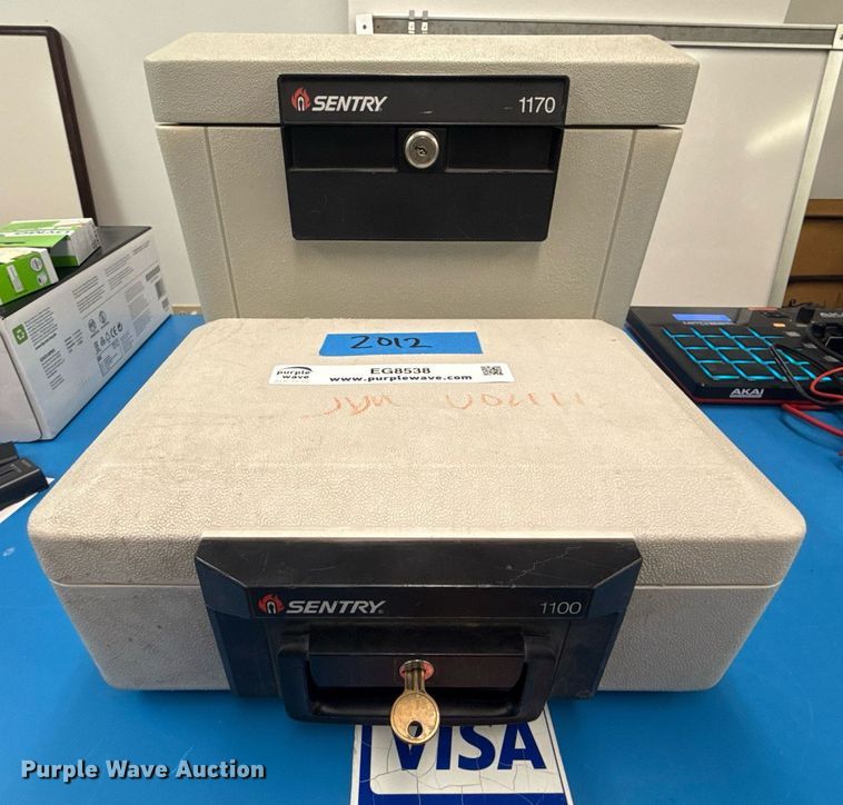 image for item EG8538 (2) SentrySafe Fire-Safe safes 