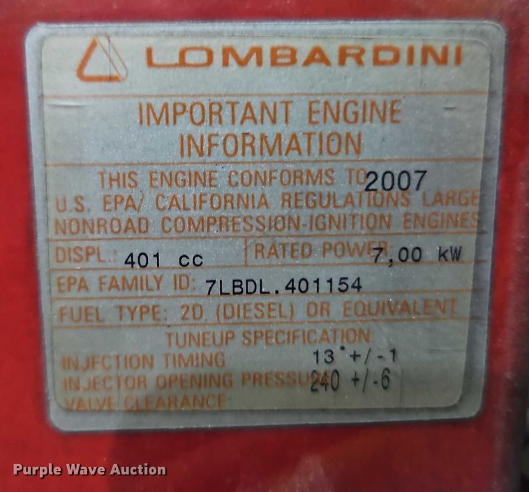 image for item EJ0083 Ingersoll Rand D2475-80 air compressor