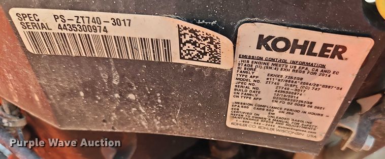 image for item EJ0091 Bad Boy Outlaw 747 ZTR lawn mower