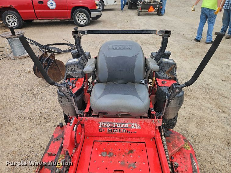 image for item EJ0117 Gravely Pro-Turn 452 ZTR lawn mower