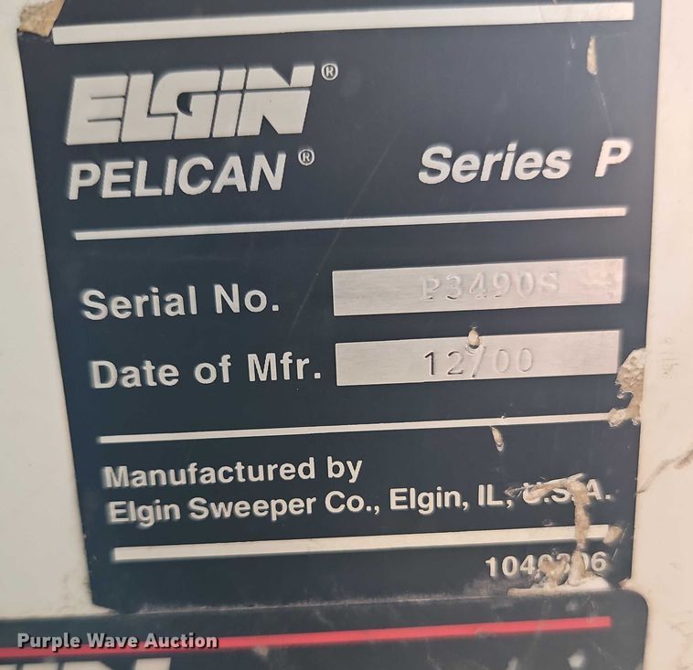 image for item EJ0121 2000 Elgin Pelican series P street sweeper