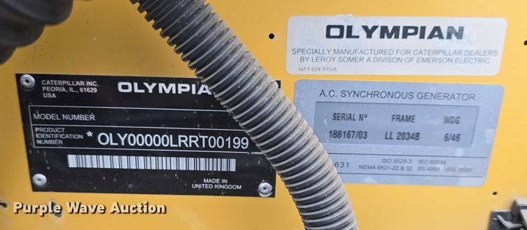 image for item EK5317 2006 Caterpillar XQ30 generator