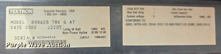 image for item EK5329 2010 Cushman Turf-Truckster utility vehicle