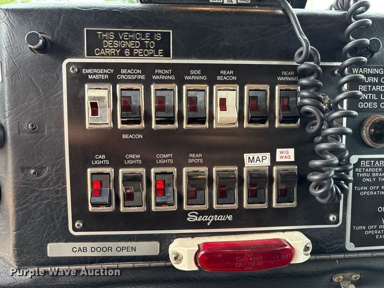 image for item EL2108 1991 Seagrave JB-40DH pumper fire truck