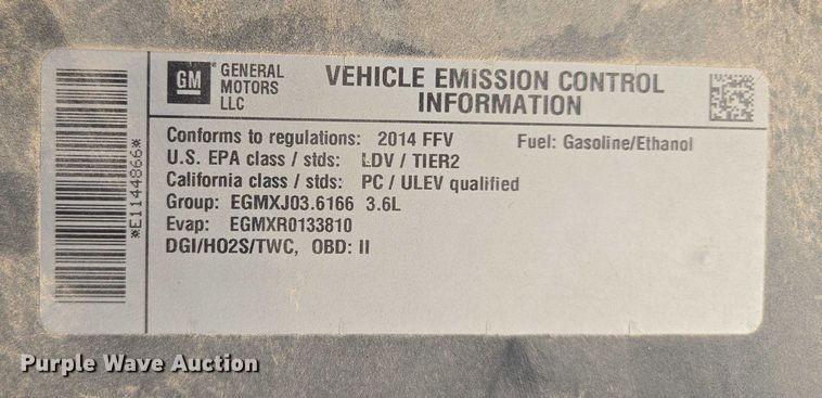 image for item EM7454 2014 Chevrolet Impala 