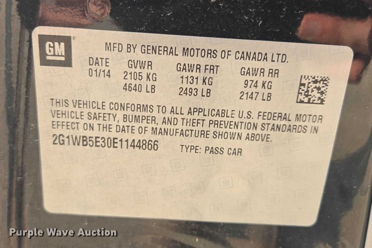 image for item EM7454 2014 Chevrolet Impala 