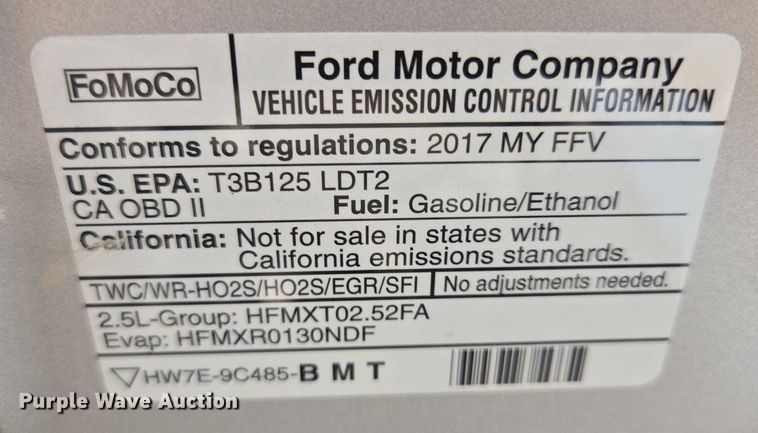 image for item EM7459 2017 Ford Escape SUV