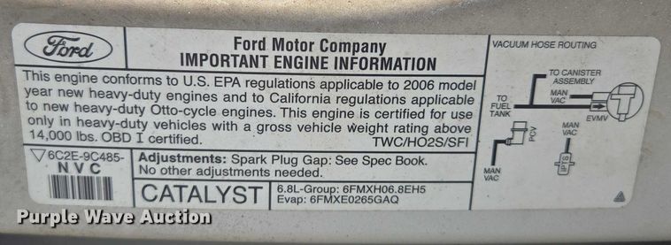 image for item EM7464 2006 Ford E450 Super Duty shuttle bus