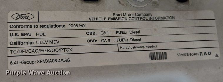 image for item EM7466 2008 Ford F350 Super Duty XL Crew Cab pickup truck