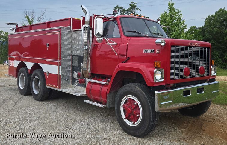 image for item EN3791 1982 GMC Brigadier pumper fire truck