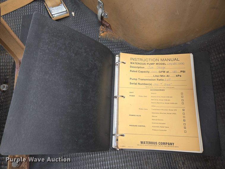 image for item EN3791 1982 GMC Brigadier pumper fire truck