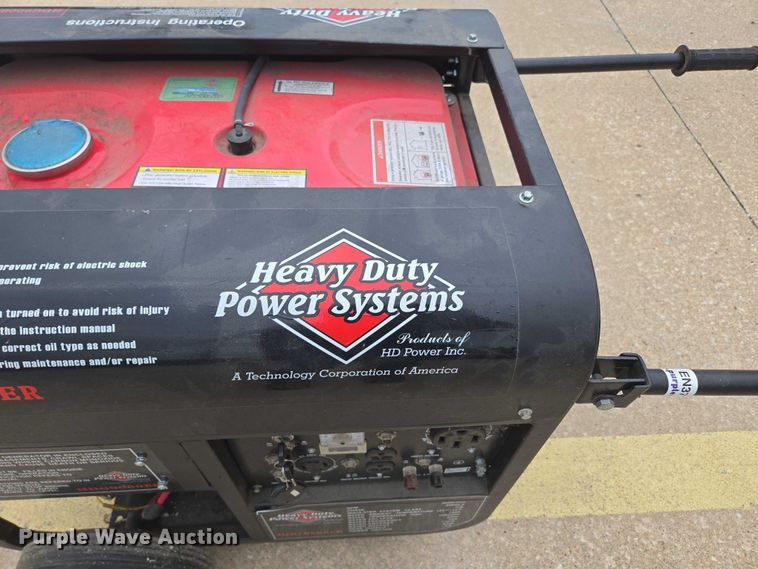 image for item EN3792 Heavy Duty Power Systems HDG9000ER generator