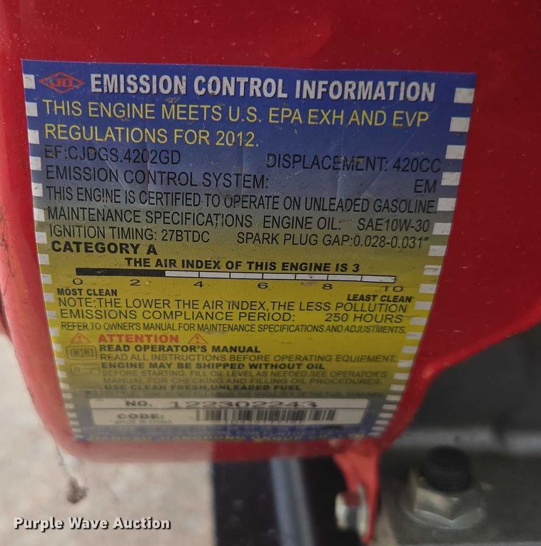 image for item EN3792 Heavy Duty Power Systems HDG9000ER generator