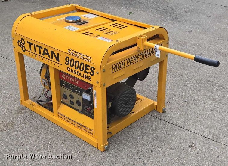 image for item EN3794 Titan Industrial 9000ES generator