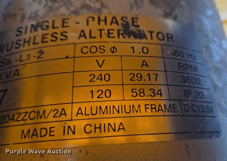 image for item EN3794 Titan Industrial 9000ES generator