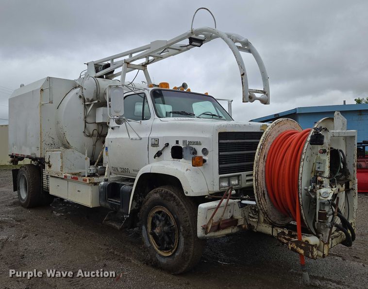 image for item EN8016 1986 Chevrolet 70 sewer jetter truck