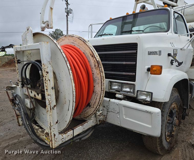 image for item EN8016 1986 Chevrolet 70 sewer jetter truck