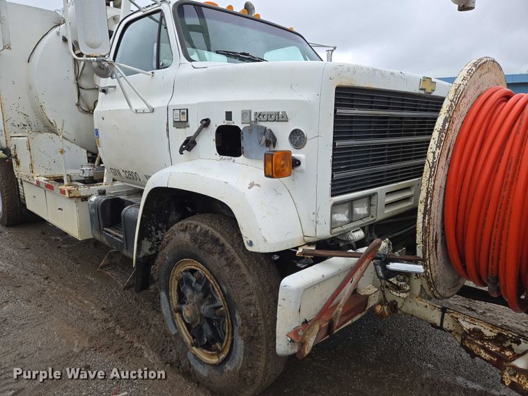 image for item EN8016 1986 Chevrolet 70 sewer jetter truck