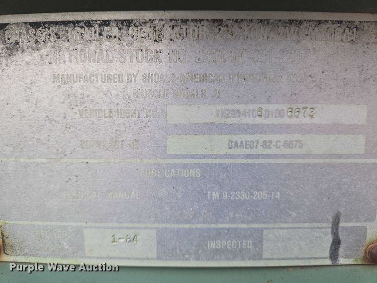 image for item EN8051 1984 Shoals American Industries generator