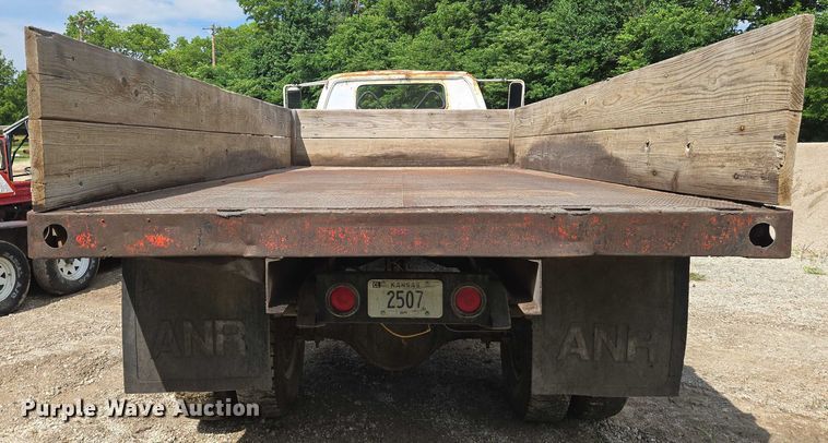 image for item EN8053 1973 Chevrolet C60 dump flatbed truck