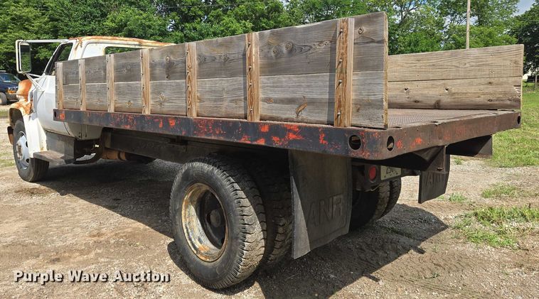 image for item EN8053 1973 Chevrolet C60 dump flatbed truck