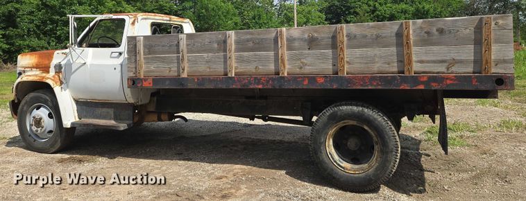 image for item EN8053 1973 Chevrolet C60 dump flatbed truck