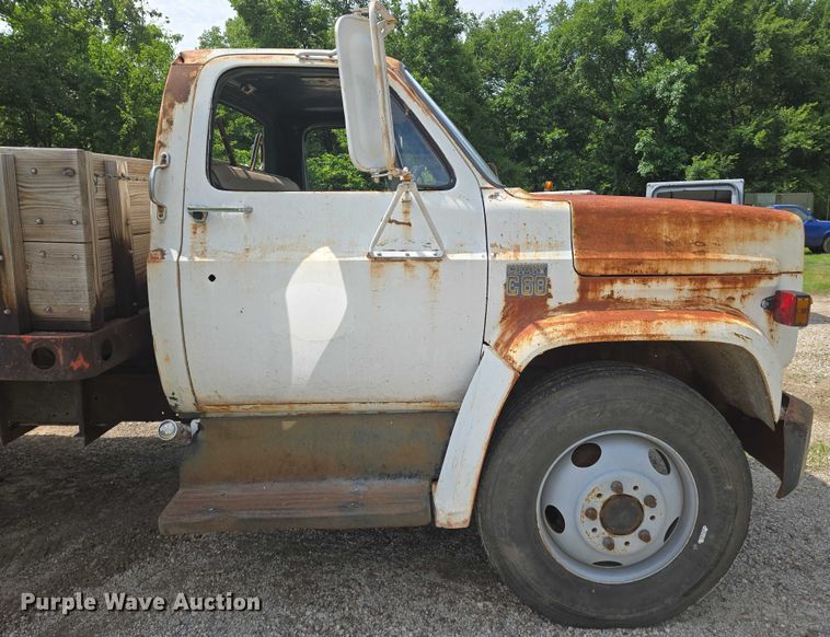 image for item EN8053 1973 Chevrolet C60 dump flatbed truck