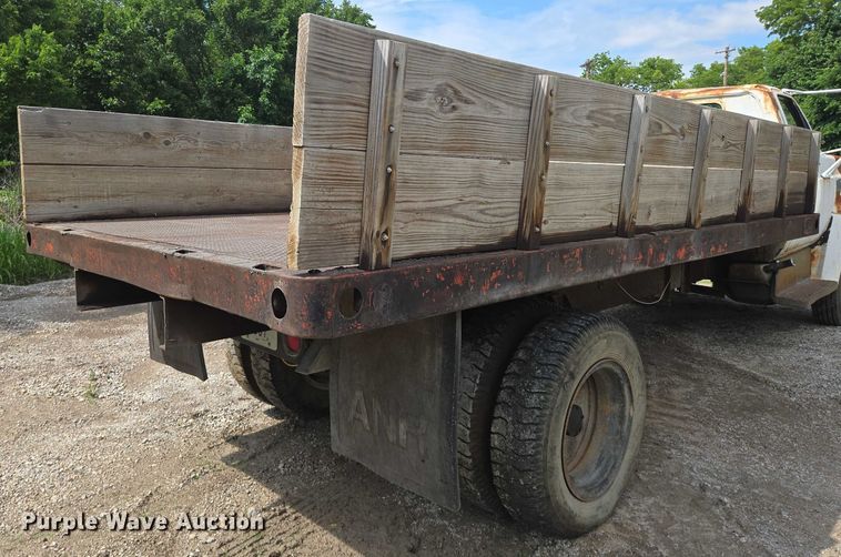 image for item EN8053 1973 Chevrolet C60 dump flatbed truck