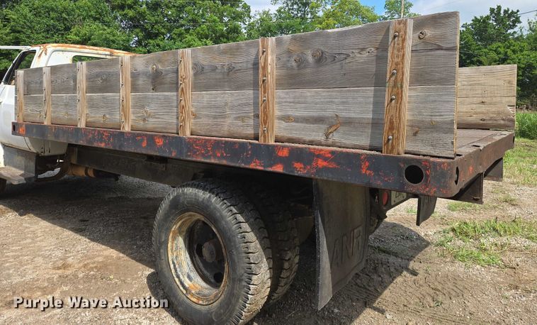 image for item EN8053 1973 Chevrolet C60 dump flatbed truck