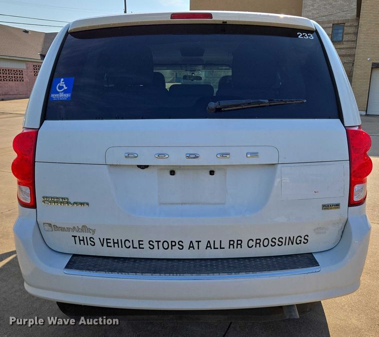 image for item EN8061 2017 Dodge Grand Caravan handicap accessible van