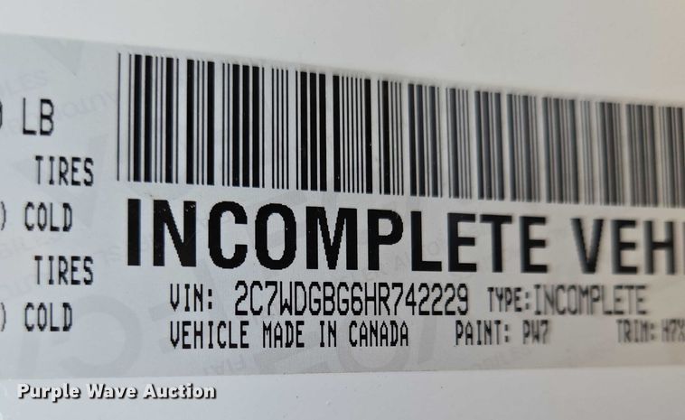 image for item EN8062 2017 Dodge Grand Caravan handicap accessible van