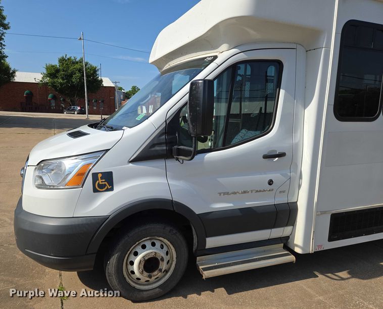image for item EN8064 2018 Ford Transit 350 shuttle bus