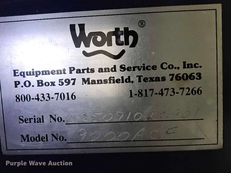 image for item EN8074 Worth 9000ACF lift