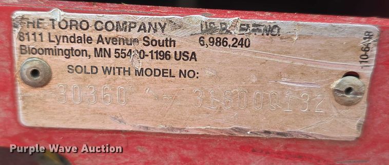 image for item EO1028 Toro Groundsmaster 7200 ZTR lawn mower