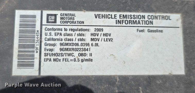 image for item EO1042 2009 Chevrolet Silverado 2500 utility bed pickup truck